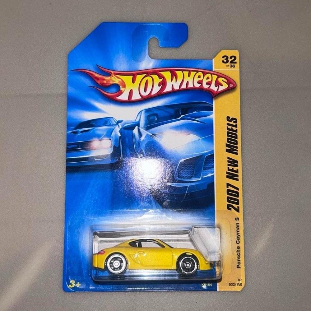 Hot Wheels 2007 New Models Porsche Cayman S Yellow Diecast Car Rare